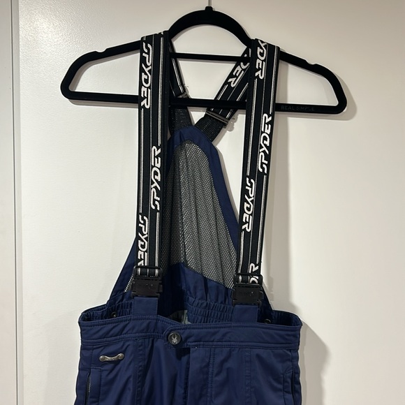Mens Spider ski snowboard pants overalls navy blue medium - Picture 2 of 9